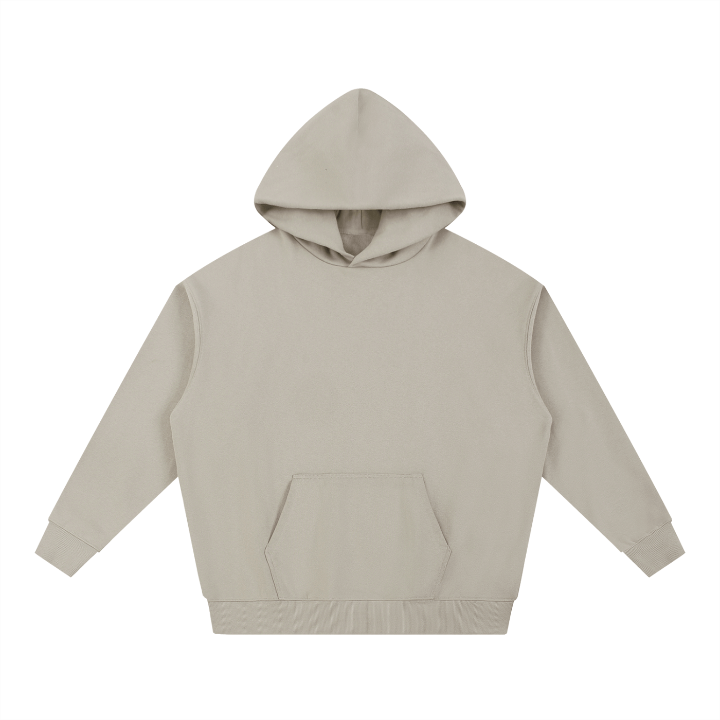 Beige hoodie on a white background