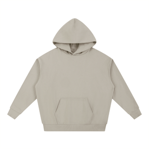 Beige hoodie on a white background