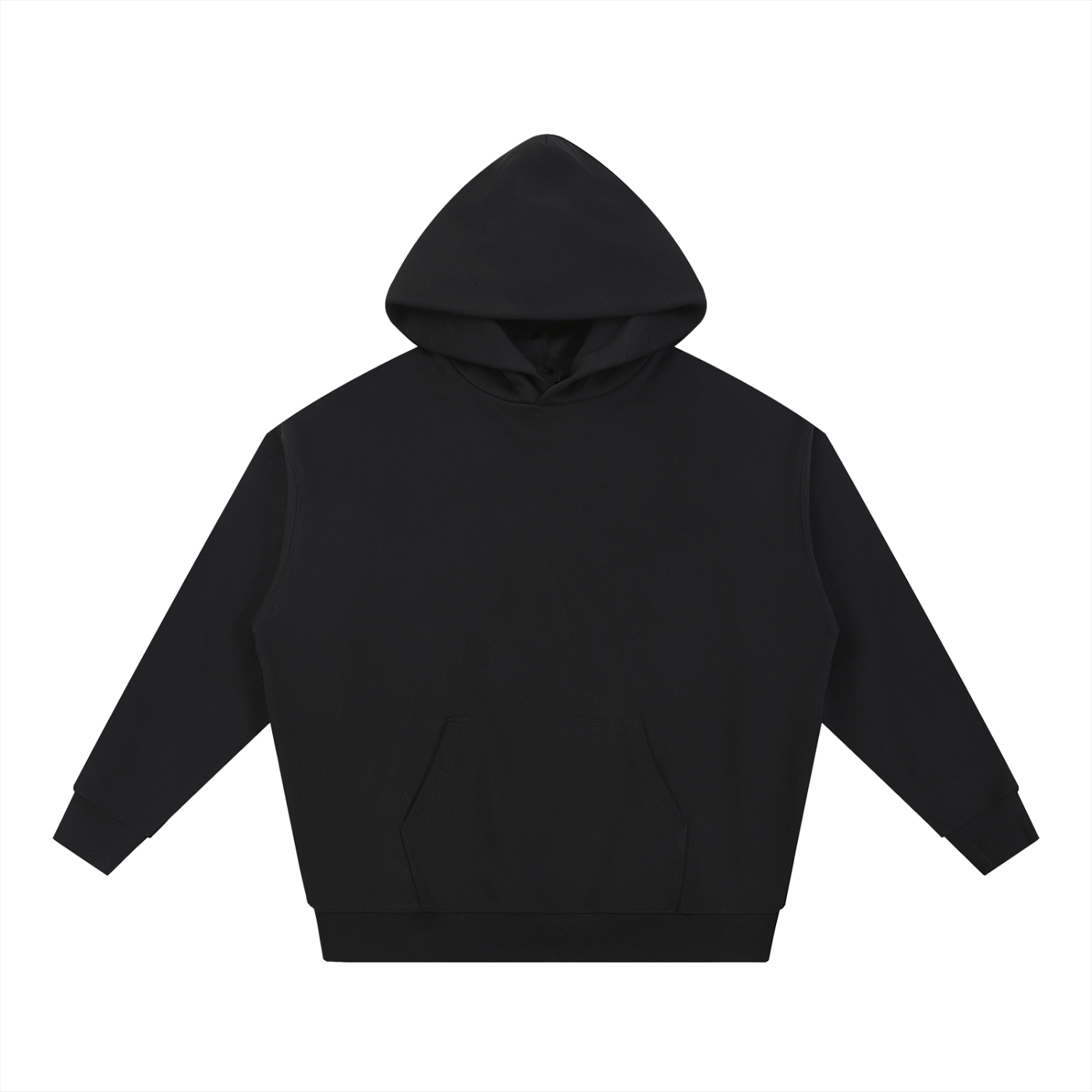 Black hoodie on a white background