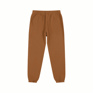 Brown sweatpants on a white background
