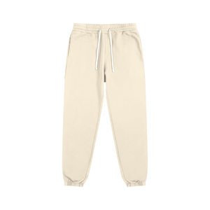 Beige sweatpants on a white background