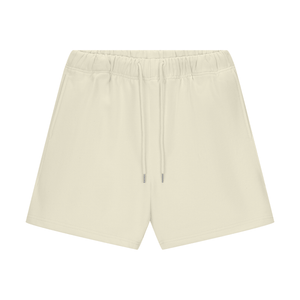 Beige shorts on a white background