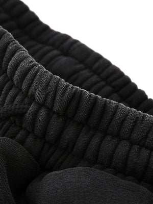 Close-up of black textured fabric