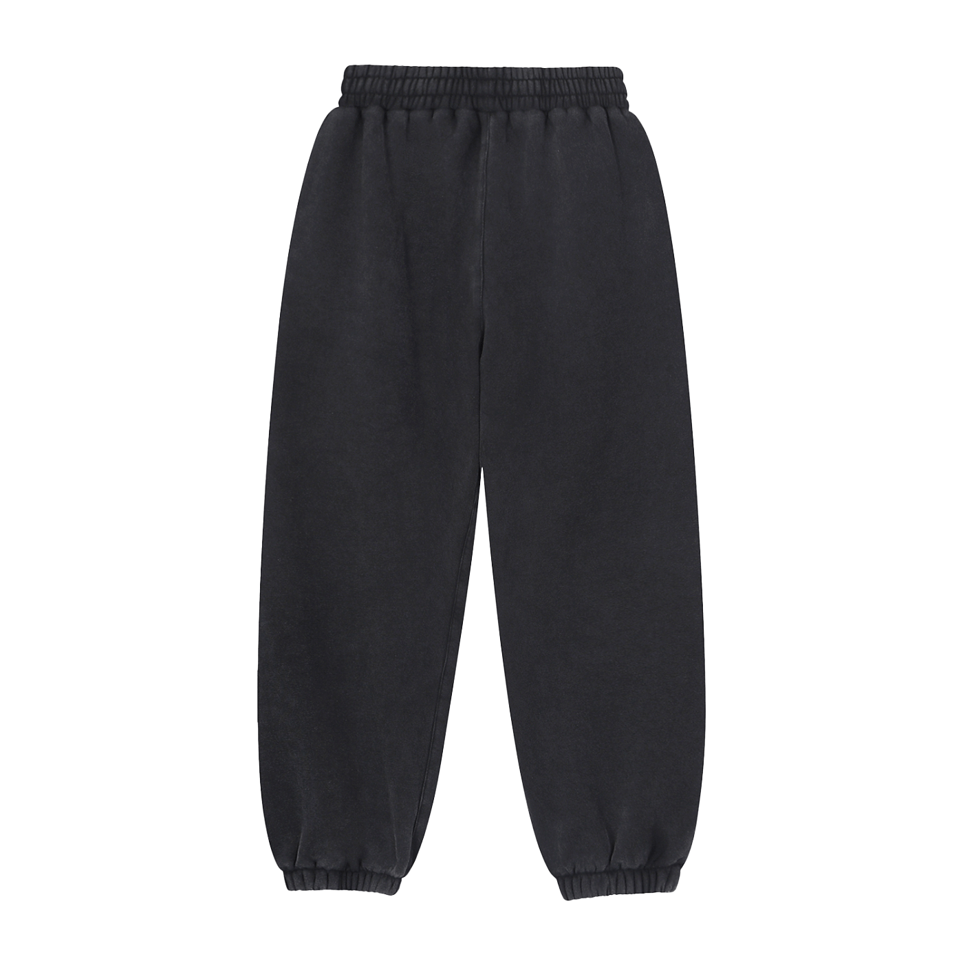 Black sweatpants on a white background