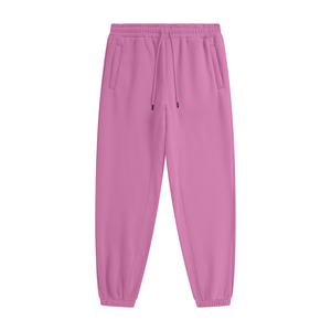 Pink sweatpants on a white background