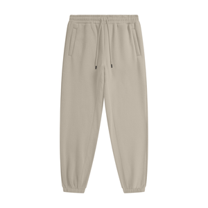Beige sweatpants on a white background