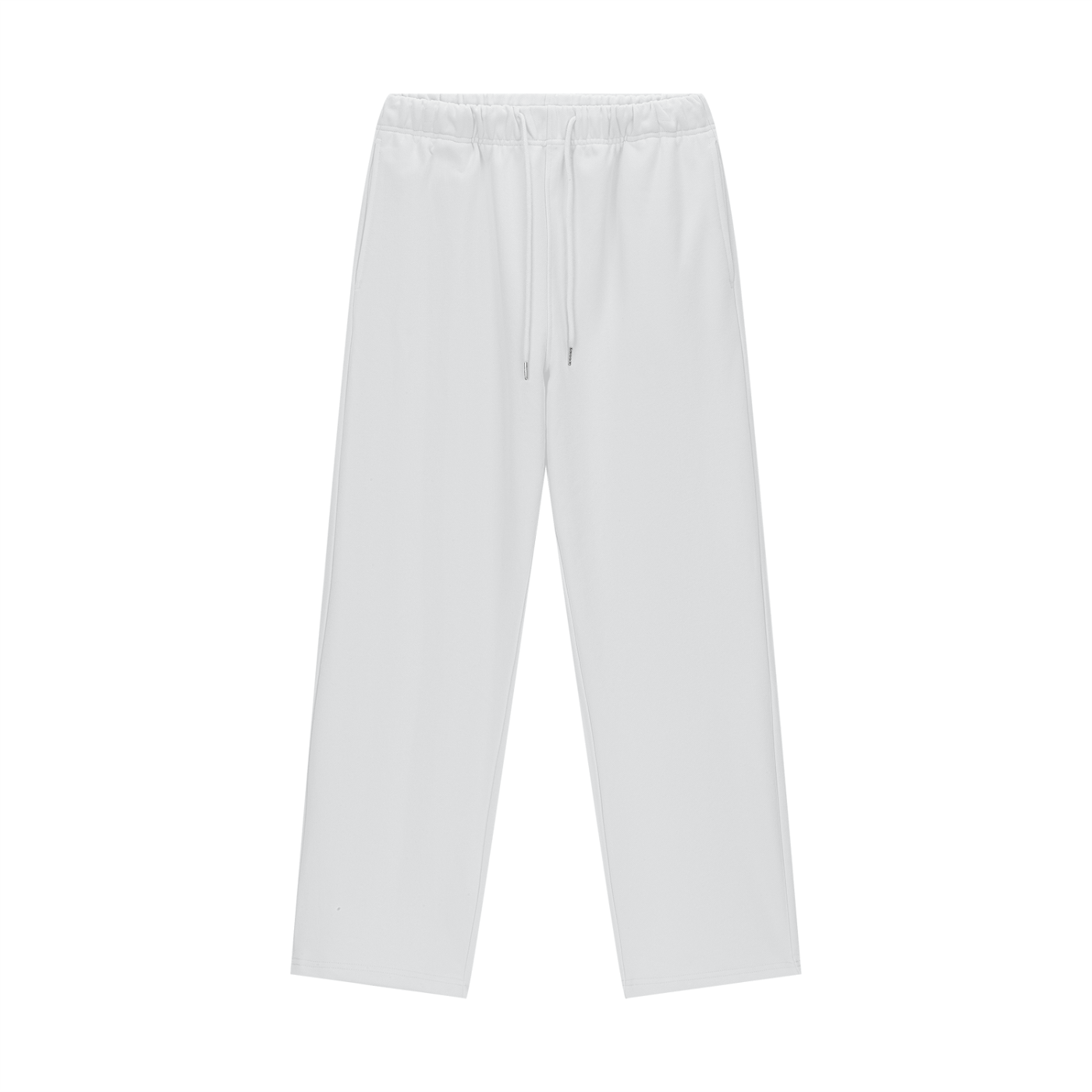 White pants on a white background