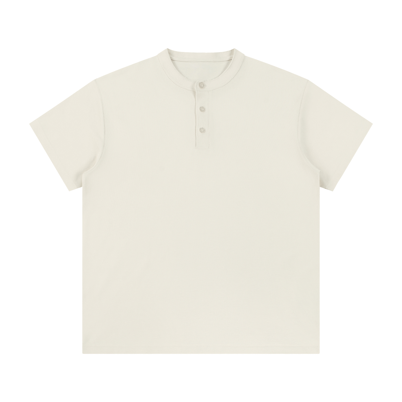 Beige short-sleeve shirt on a white background