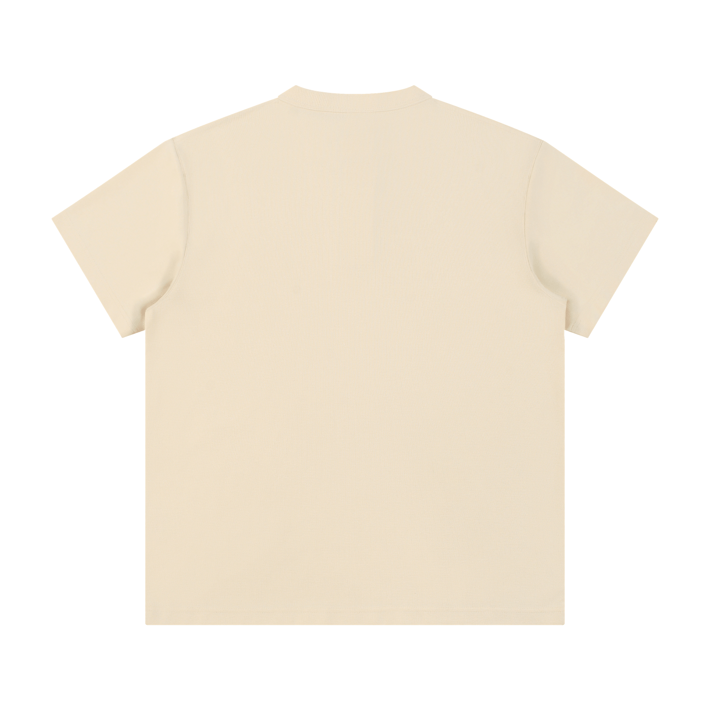 Beige t-shirt on a white background