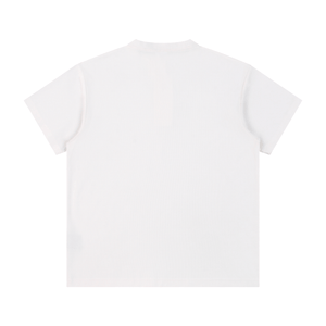 Plain white t-shirt on a white background