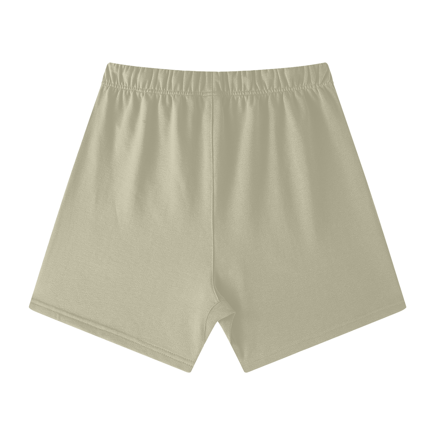 Beige shorts on a white background