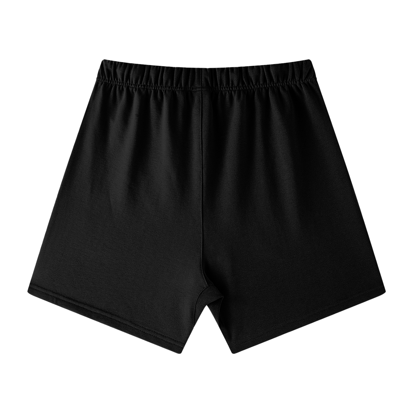 Black shorts on a white background