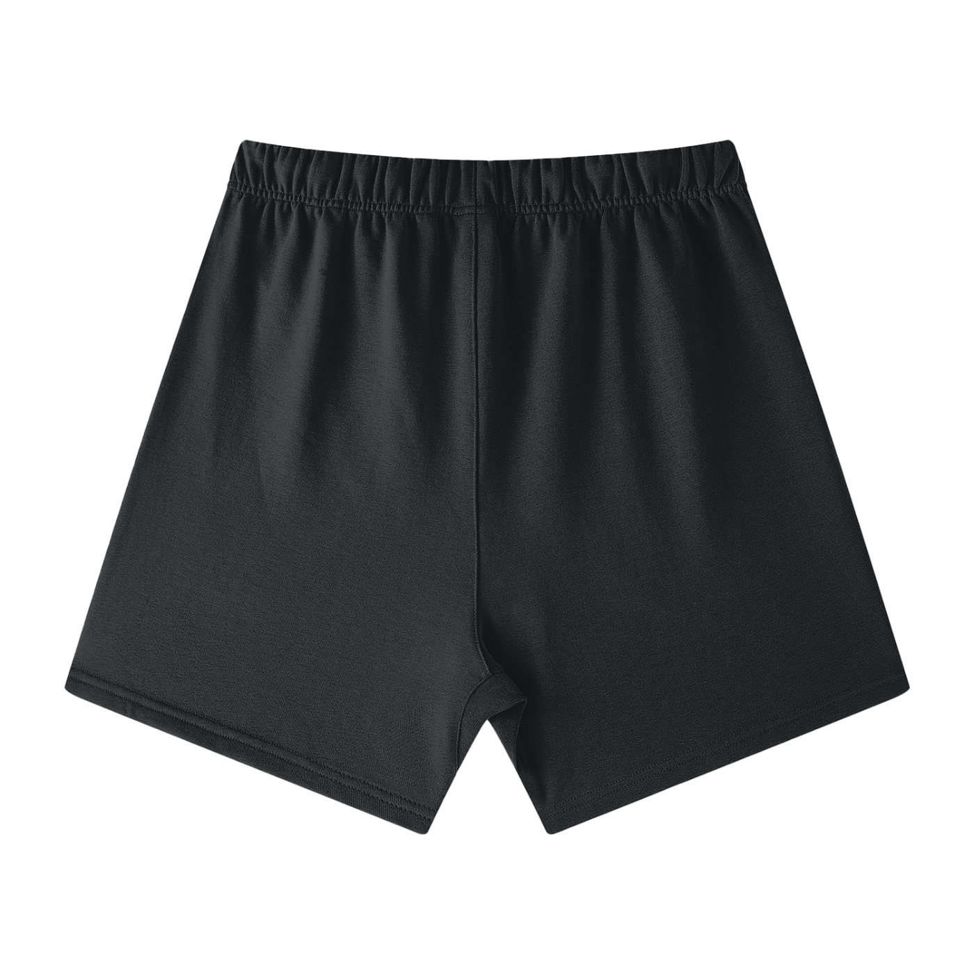 Black shorts on a white background