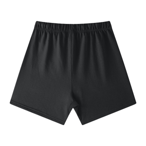 Black shorts on a white background