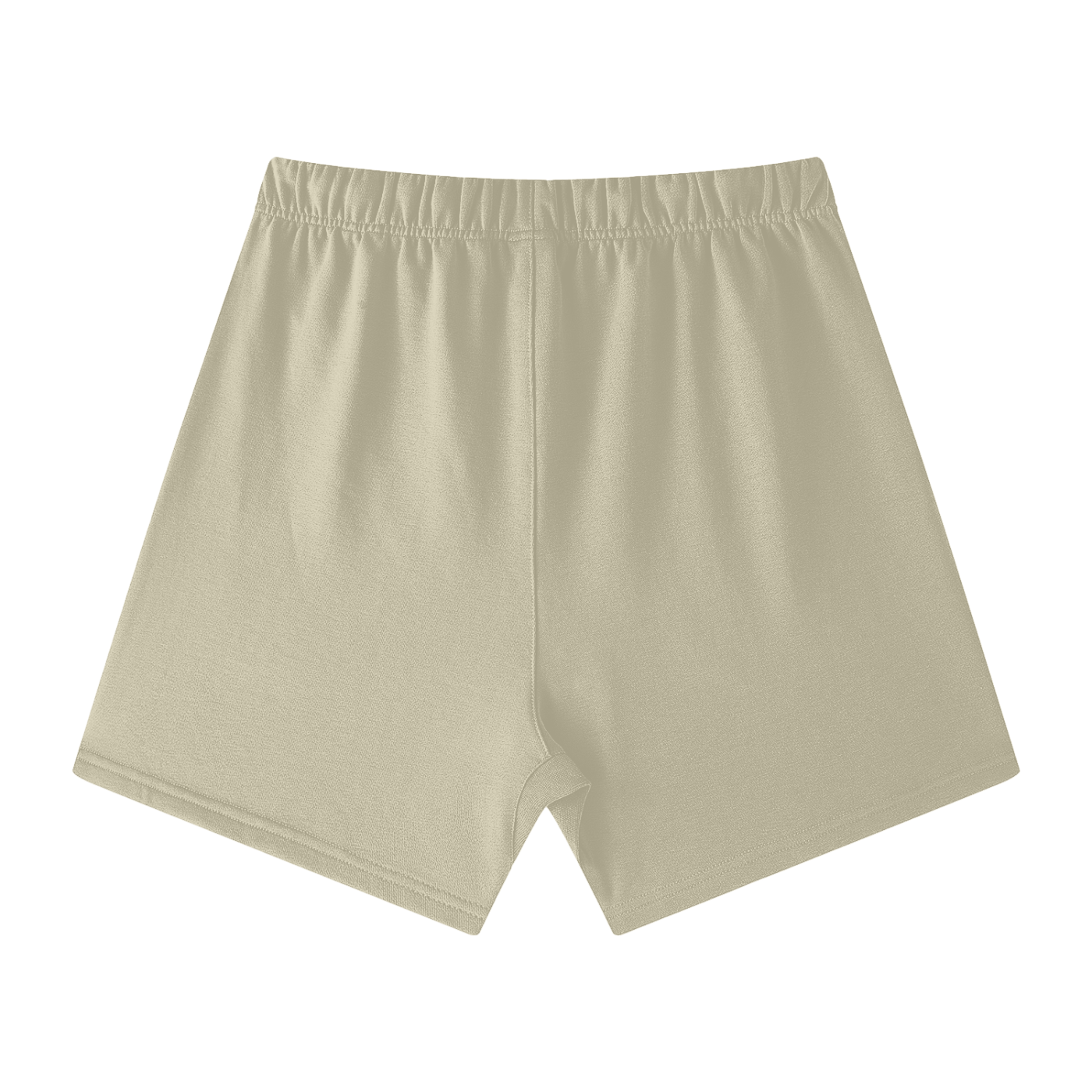 Beige shorts on a white background