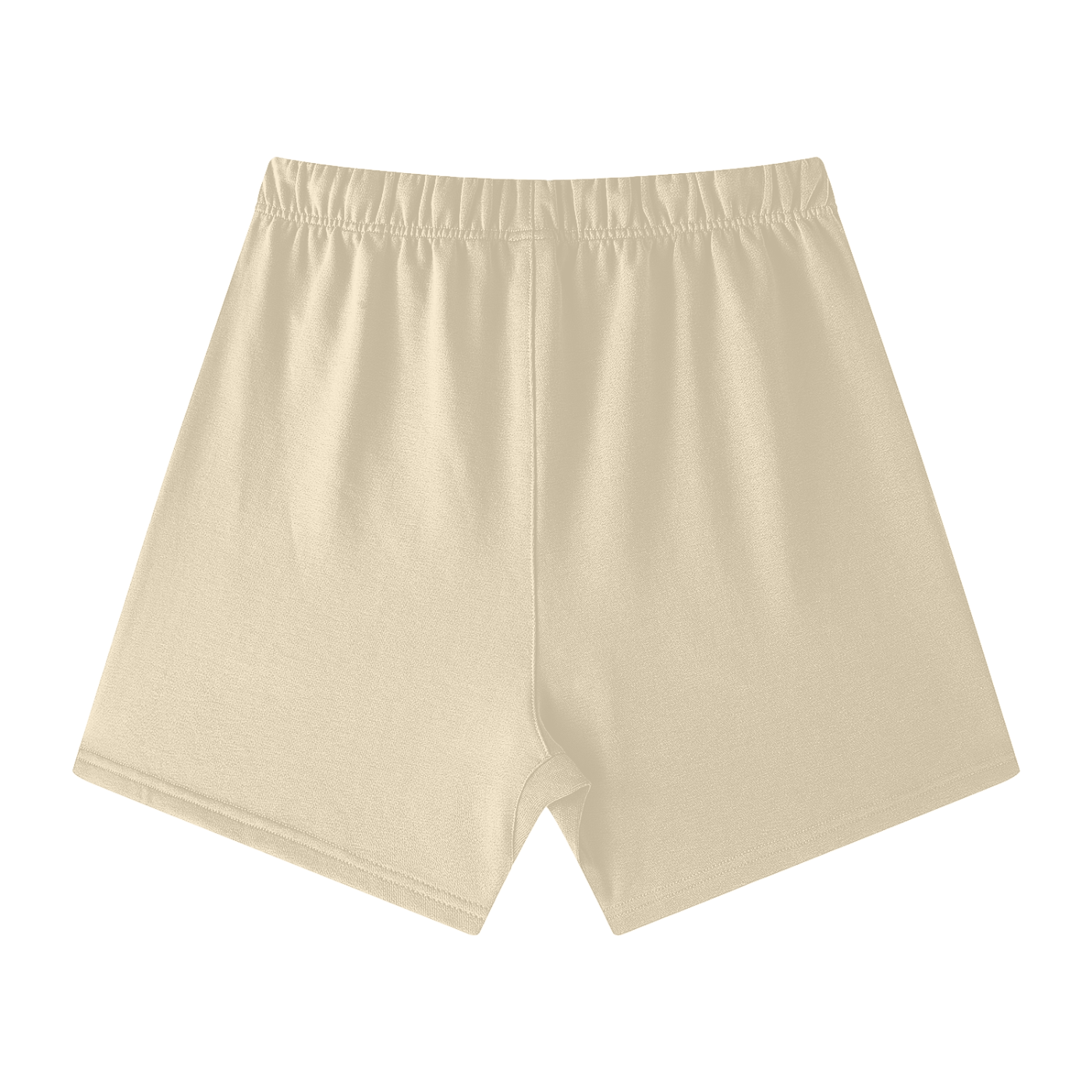 Beige shorts on a white background