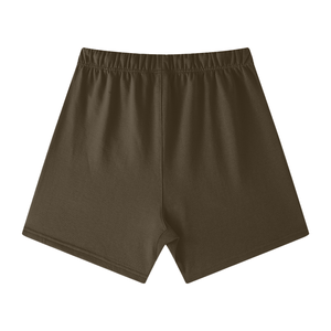 Brown shorts on a white background