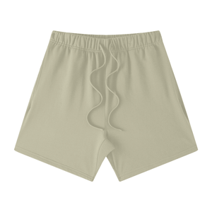 Beige shorts on a white background