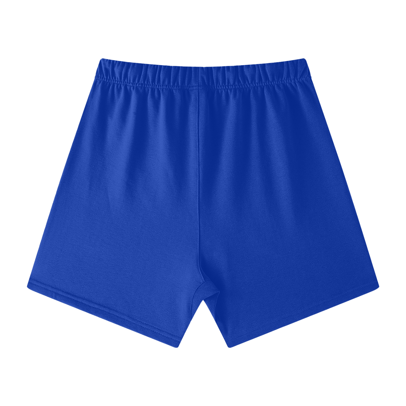 Blue shorts on a white background