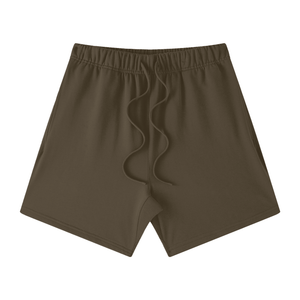 Brown shorts on a white background