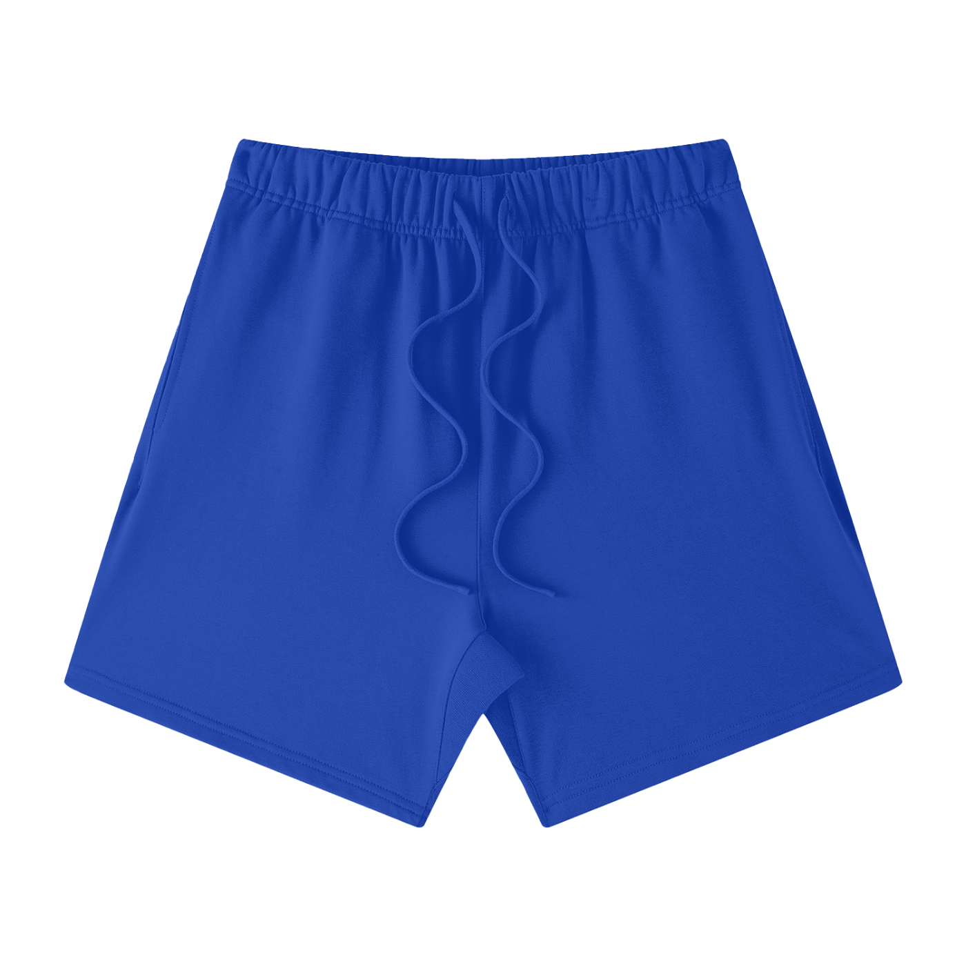 Blue shorts on a white background