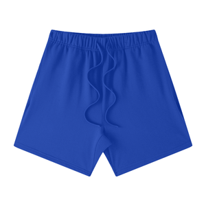 Blue shorts on a white background