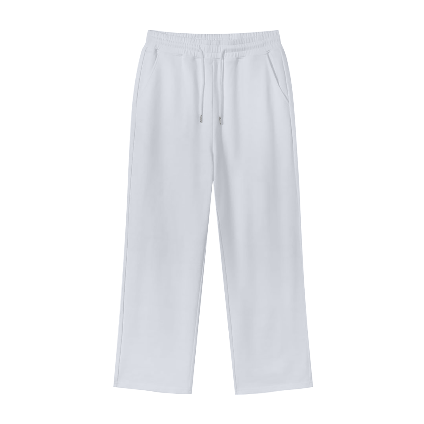 White pants on a white background