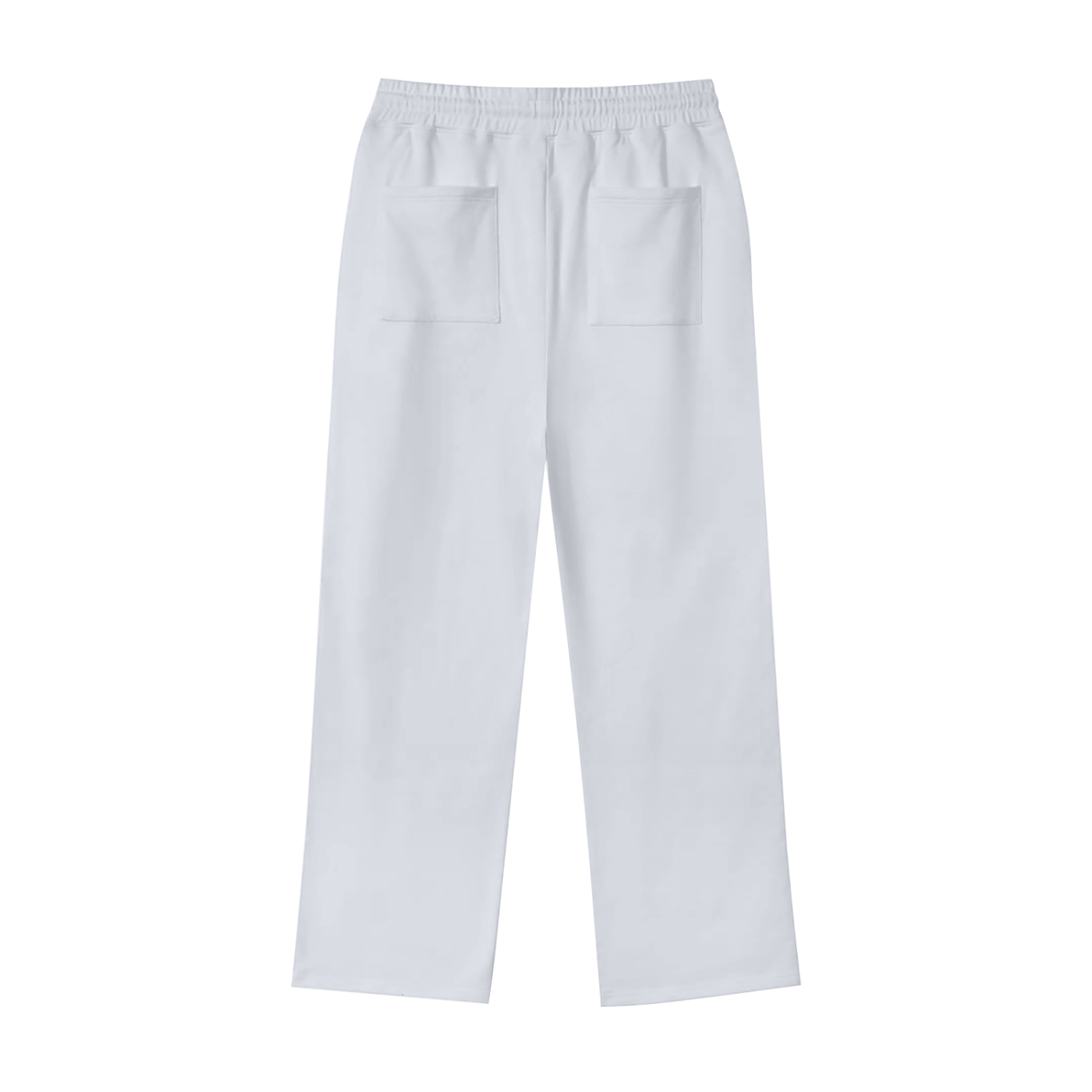 White pants on a white background
