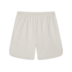 Beige shorts on a white background