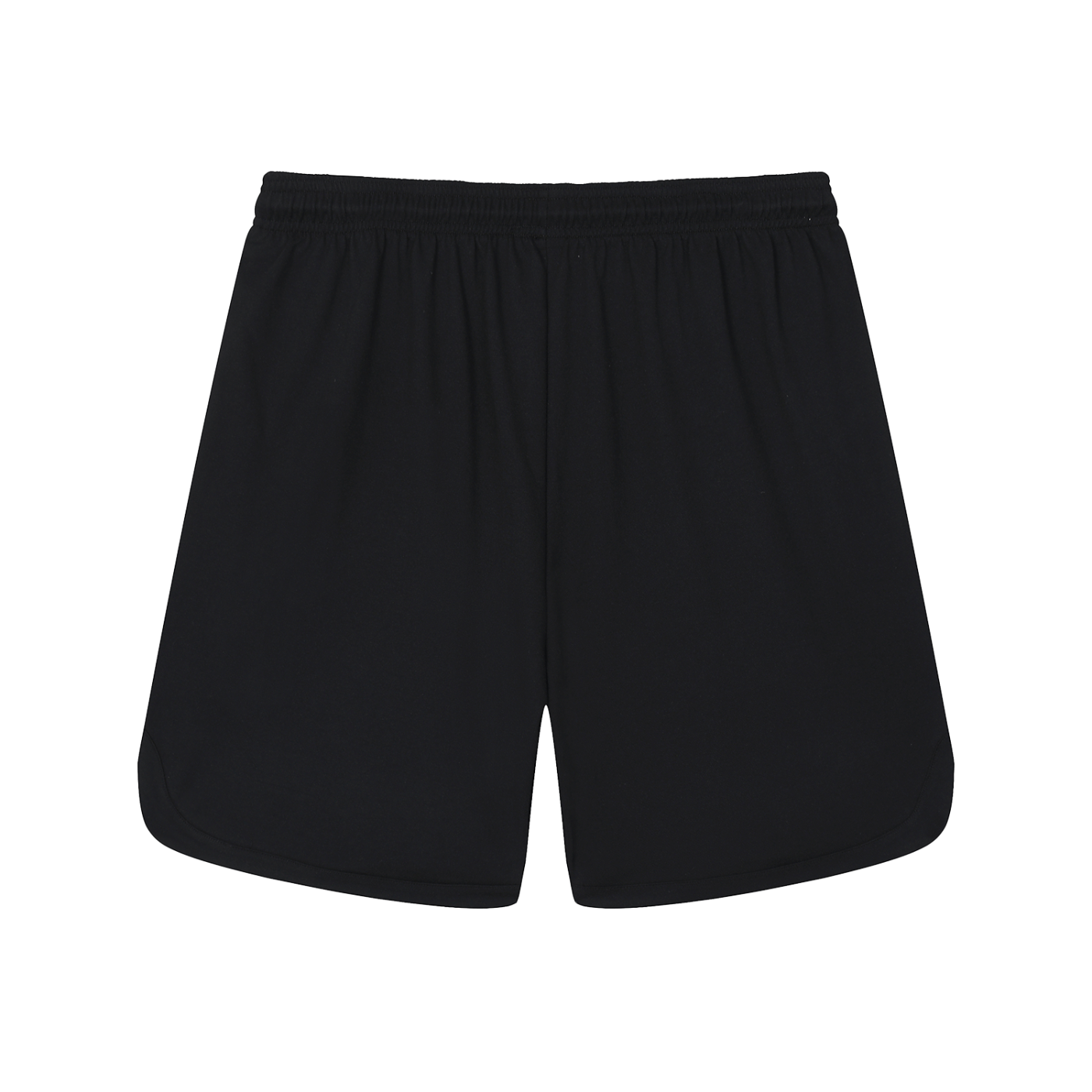 Black shorts on a white background