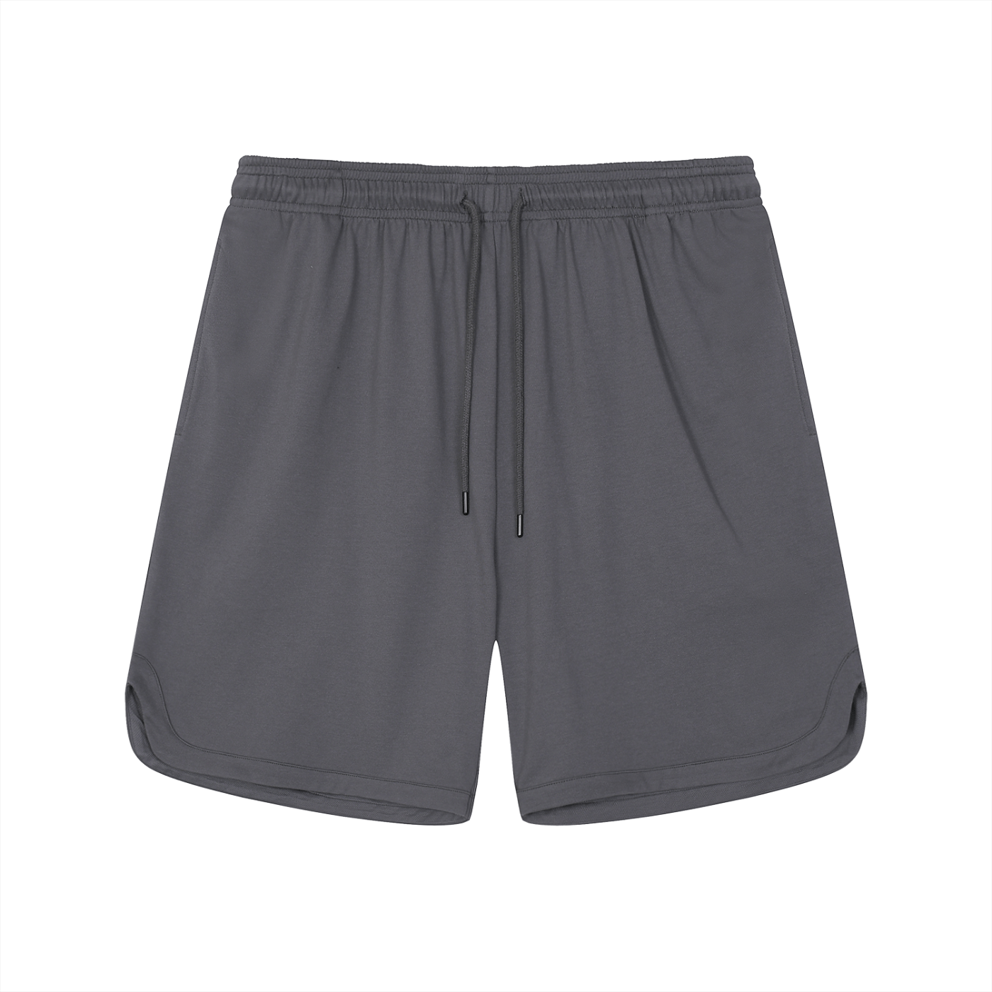 Gray shorts on a white background