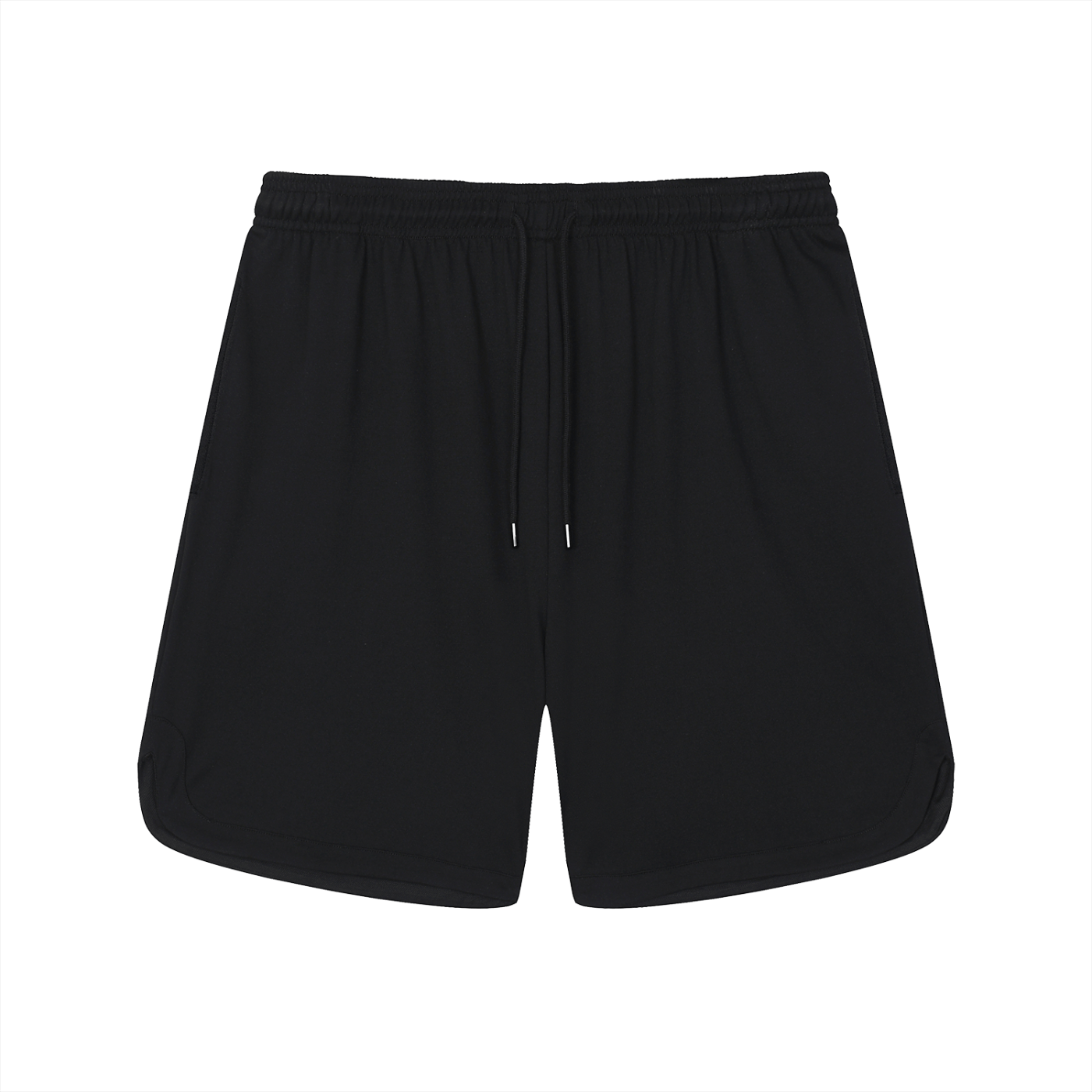 Black shorts on a white background