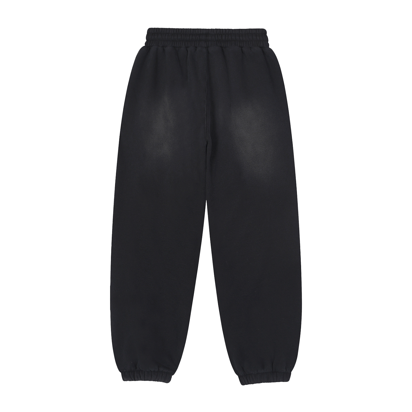 Black sweatpants on a white background