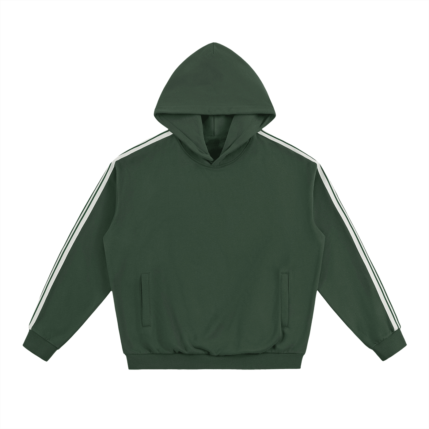 Green hoodie with 'Reclaimed Revivals' logo on a white background