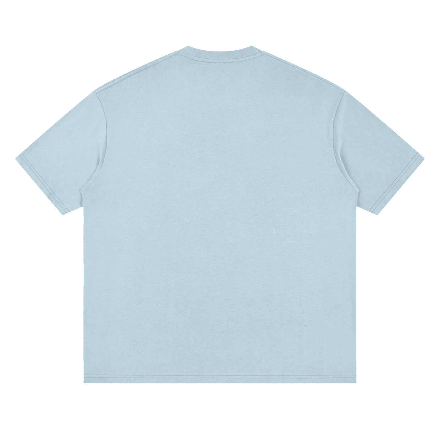 Light blue t-shirt on a white background