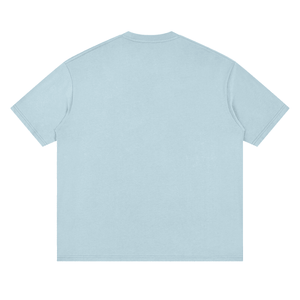 Light blue t-shirt on a white background
