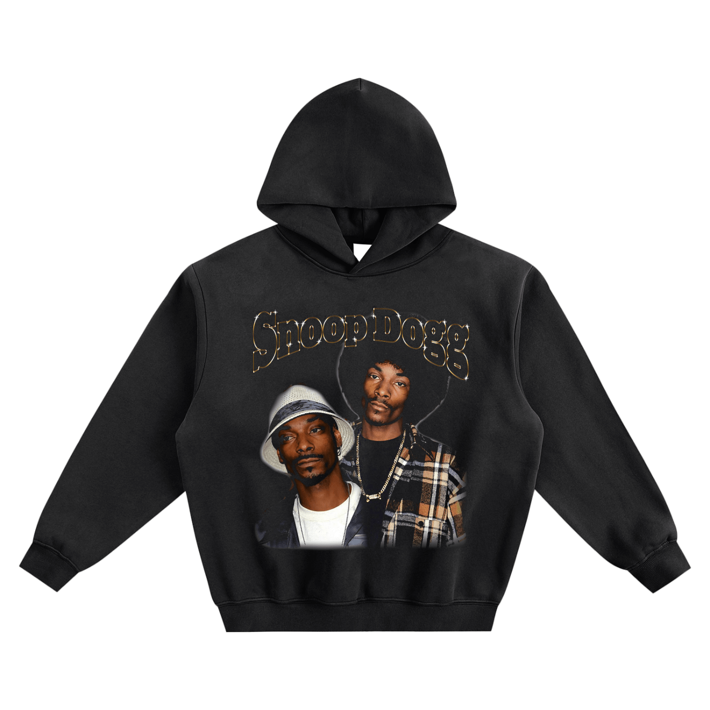 Black Snoop Dogg Boxy Hoodie