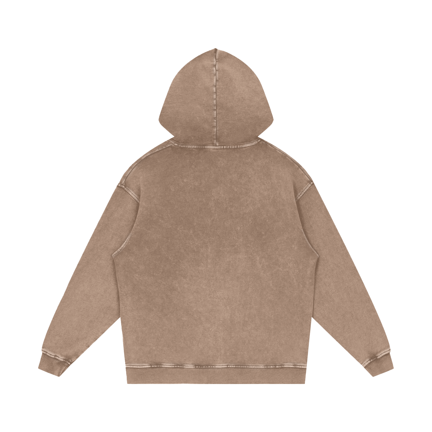 Brown hoodie on a white background