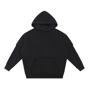 Black hoodie on a white background