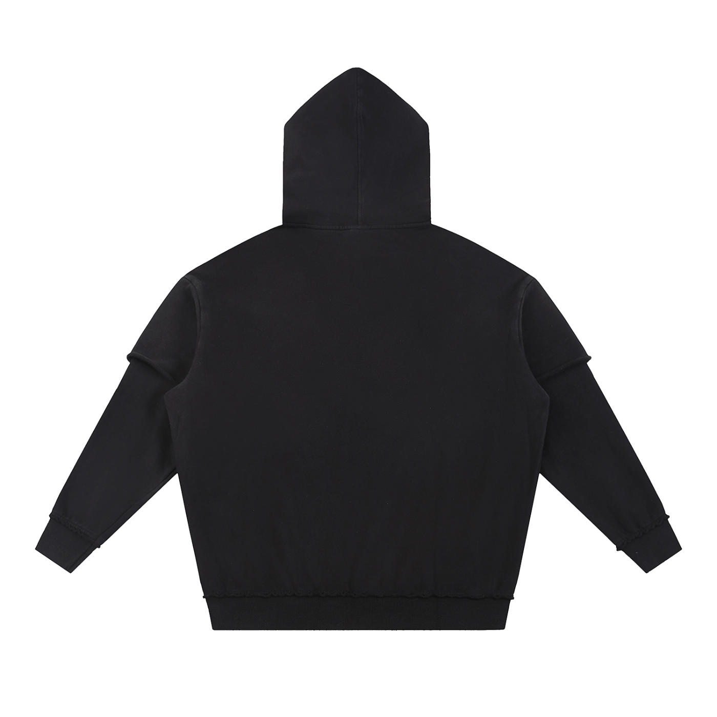Black hoodie on a white background