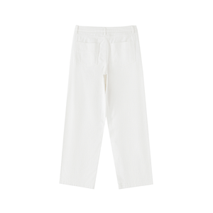 White pants on a white background