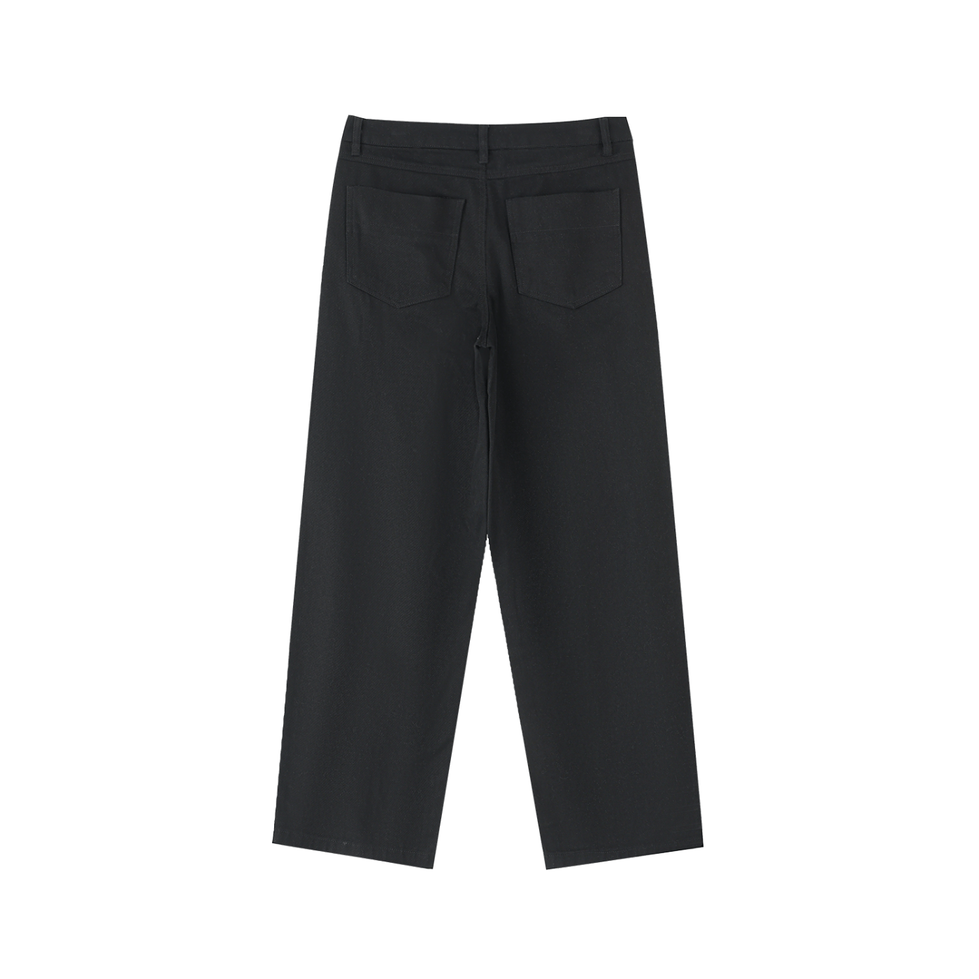 Black pants on a white background
