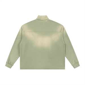 Light green shirt on a white background