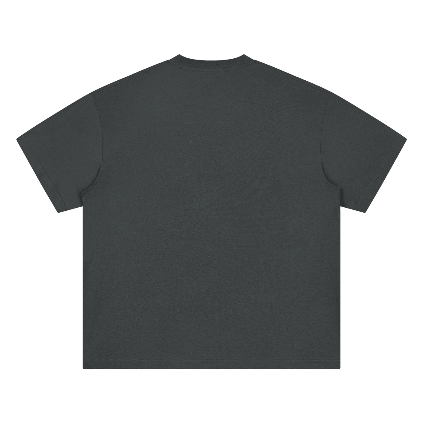 Black t-shirt on a white background