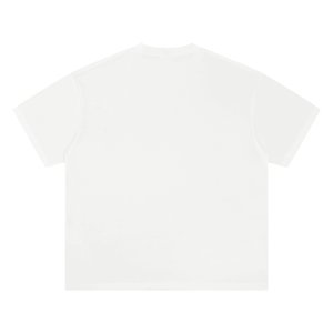 Plain white t-shirt on a white background