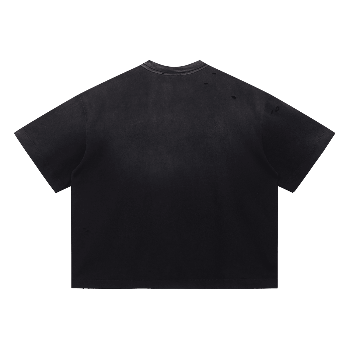 Black tee on a white background
