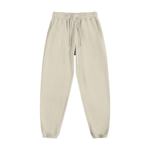 Beige sweatpants on a white background