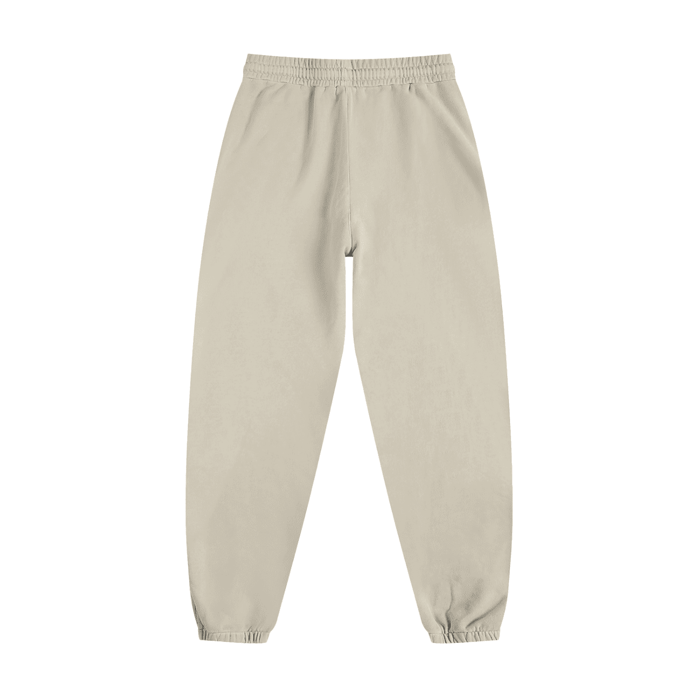 Beige sweatpants on a white background