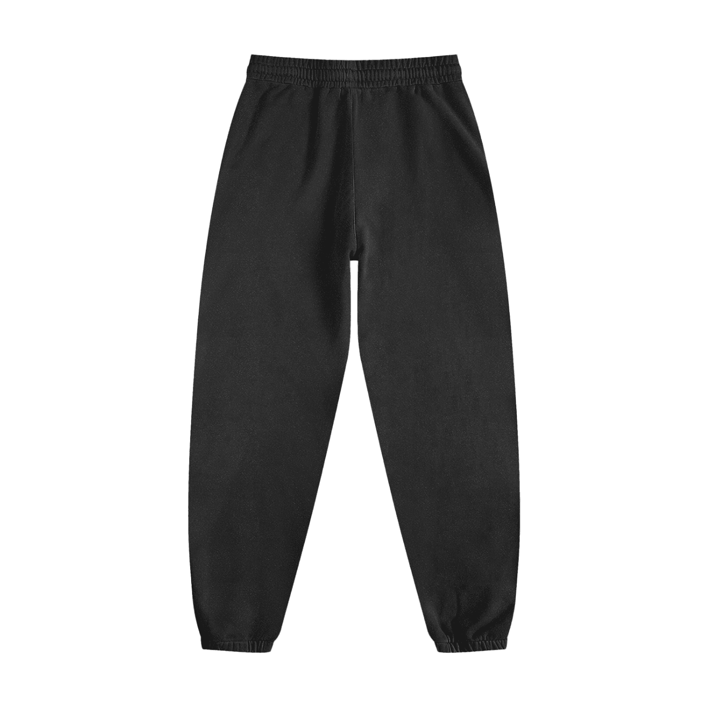 Black sweatpants on a white background