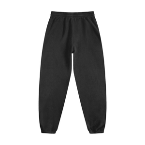 Black sweatpants on a white background